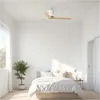 Image de SKYLER Ventilateur de plafond blanc-bois Ø132 cm