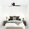 Image de SKYLER Ventilateur de plafond noir-bois Ø132 cm