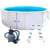 Image de Kit Piscine Acier Toi Magnum Compacta Circular Ronde O460 X 132cm Filtration Sable Échelle