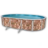 Image de Kit Piscine Hors-sol Acier Toi Rocalla Ovale Décoration Pierre 6.40 X 3.66 X 1.20m