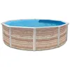 Image de PINUS Piscine hors sol ronde en acier 550 x 120 cm (Kit complet piscine Filtre Skimmer et échelle)