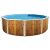 Image de Kit Piscine hors sol acier TOI - Veta - 550 x 120 cm - Ronde (Livrée avec kit complet Piscine hors sol Filtre Skimmer et échelle)