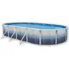Image de Kit Piscine Hors-sol Acier Toi Trencadis Ovale Décoration Céramique 9.15 X 4.57 X 1.20m
