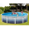 Image de Kit Piscine Hors-sol Acier Toi Trencadis Ronde O6.40m X 1.20m Décor Céramique