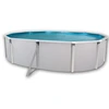 Image de Kit Piscine Hors-sol Acier Toi Mallorca Ovalada Ovale 5.50 X 3.66 X 1.20m Laqué Blanc