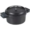Image de Cocotte Fundicion Ronde En Fonte D 24 Cm Noir