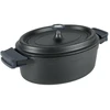 Image de Cocotte Fundicion Ovale En Fonte D 26 Cm Noir