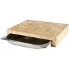 Image de Planche à découper - LACOR - 415x34x7 cm - Bac inox amovible - Compatible lave-vaisselle - Antibactérien