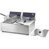 Image de Lacor 69466-friteuse Électrique Double Professionnelle 2500 W (x2), 12 L/ 6'00 L X 2, Acier Inoxydable