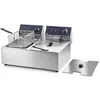 Image de Lacor 69466 69466 Friteuse Electrique Double Professionnelle 2500 W (x2) 12 L Acier Inoxydable