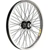 Image de Roue arrière aluminium Gurpil - argenté - TU - 400 rayons - frein sur jante - pignon fileté 1 vitesse