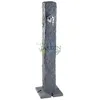 Image de Fontaine de jardin en imitation pierre de granit foncé - NO NAME - Hauteur 1m - Gris