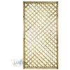Image de Panneau treillis droit - Suinga - 45x180 cm - Bois autoclavé - Couleur blanche - Idéal pour plantes grimpantes