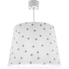 Image de Dalber - Lampe à suspension enfant - Starlight - Motif étoiles L 33 cm H 25 cm Blanc