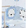 Image de Dalber Lustre et lampe suspension enfant Baby Jungle animaux de la jungle bleu enfants