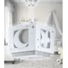 Image de Dalber Lustre et lampe suspension enfant Moonlight lune et étoiles gris enfants