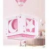 Image de Dalber Lustre et lampe suspension enfant Moonlight lune et étoiles rose enfants