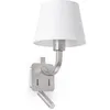 Image de Abat-jour liseuse - FARO BARCELONA - Essential - Blanc - Diam. 22 cm - Culot E27