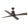 Image de Ventilateur de plafond - Lorefar - WINCHE - Noir et Marron - 130 cm - Moteur DC 30W