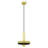 Image de Suspension - FARO BARCELONA - Whizz - Finition or satiné / intérieur noir - Ø25 cm - Culot E27