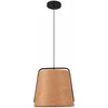 Image de Stood Lampe À Suspension Noire Et Bois