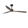 Image de Ventilateur de plafond - FARO - JUST FAN - Noir mat/bois - 178 cm - 6 vitesses
