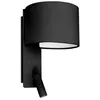 Image de Applique murale - FARO BARCELONA - FOLD - Noir - Liseuse LED - Interrupteur intégré
