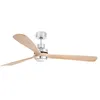 Image de Faro LANTAU-G Ventilateur de plafond à DEL en nickel mat et pin avec moteur à courant continu