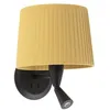 Image de Lampe de lecture - Faro - SAMBA - Applique murale noire - E27 - Acier et textile - Intérieur
