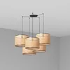 Image de Lampe À Suspension Mambo 450 5l Noir/rotin