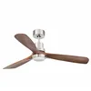 Image de Ventilateur de plafond avec lumière nickel mat Ø 132 cm LANTAU-G DC 33518DC