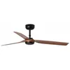 Image de Faro PUNT Ventilateur de plafond à 3 pales en bois noir et foncé avec moteur à courant continu