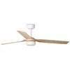 Image de Faro PUNT Ventilateur de plafond à 3 pales en bois à DEL blanc avec moteur à courant continu