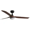 Image de Ventilateur Dc Punt M Led Noir/bois Foncé