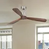 Image de LANTAU DC Ventilateur de plafond noyer foncé non éclairé Ø 132 cm 33370DC