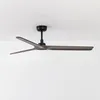 Image de Ventilateur de plafond - FARO - Heywood - 3 pâles - Acier et Bois - Ø132cm Noir