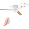 Image de UFESA Ventilateur de Plafond Katmandu avec Lumière 3 Pales Réversibles 132cm 40W 6 Vitesses Ultra Silencieux Fonction été -