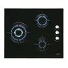Image de Cata Ci 6021 Bk Noir Intégré 60 Cm Gaz 3 Zone(s)