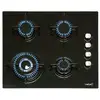 Image de Cata Cib 6031 Bk Noir Intégré Gaz 4 Zone(s)