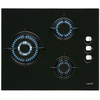 Image de Cata Cib 6021 Bk Noir Intégré Gaz 3 Zone(s)