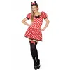 Image de Déguisement Femme - ATOSA - Minnie Souris - Rouge - Tissu satiné - Style années 1960