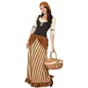 Image de Déguisement femme - ATOSA - Catalina Aubergiste - Robe longue et coiffe - Polyester - Dos élastique