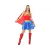 Image de Déguisement super héroïne - AC-DÉCO - XS/S - Bleu - Rouge