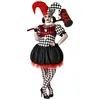 Image de Déguisement Femme Bouffon Arlequin