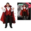 Image de Déguisement de vampire Garçon - ATOSA - Noir et rouge - Fibre synthétique - Intérieur - A partir de 3 ans