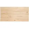 Image de Plateau de bureau en pin massif 120 x 60 x 1,8 cm