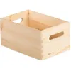 Image de Caisse de rangement en pin massif - ASTIGARRAGA - 20x15x9 cm - Bois brut