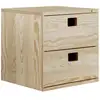 Image de Cube de rangement en pin massif dinamic 2 tiroirs