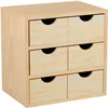 Image de Bloc rangement 6 tiroirs 28x20x28cm - pin massif