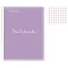 Image de Cahier - A4 (21x29 7cm) - Petits carreaux - 120 pages - couverture en polypro violet - à spirale - Miquelrius